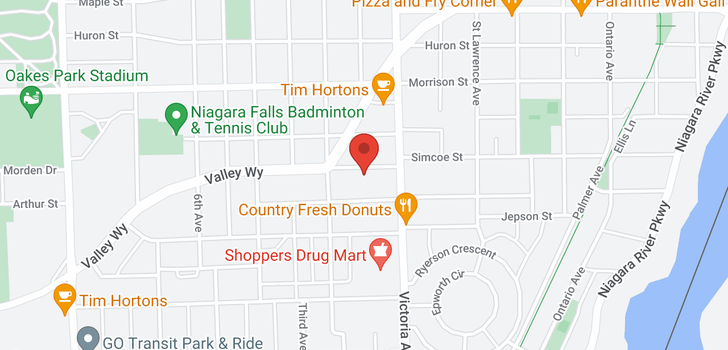 map of 4876 Simcoe Street